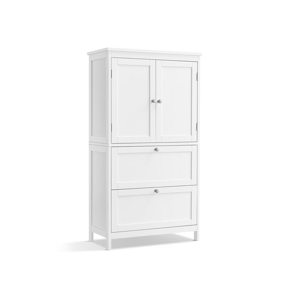 Armoire de salle de bain 2 tiroirs blanc