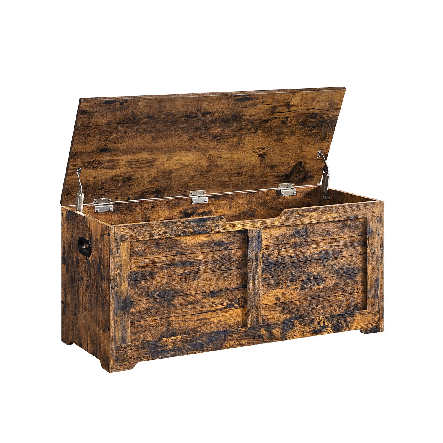 Coffre de rangement 40 x 100 x 46 cm marron rustique