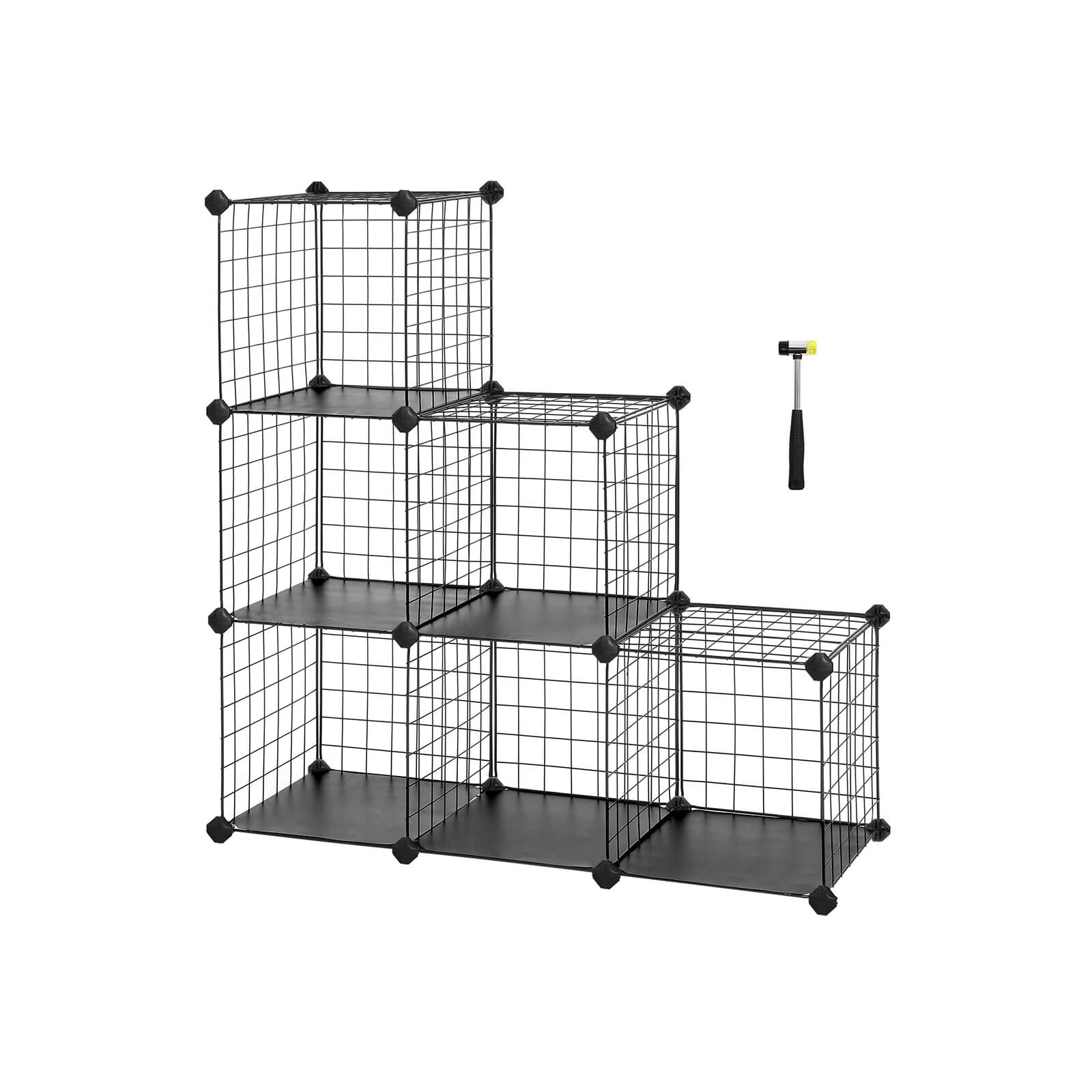 SONGMICS Lot de 4, Organisateur à 6 Compartiments, Boîtes de Rangement
